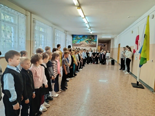 линейка, посвященная подвигу Зое Космодемьянской.